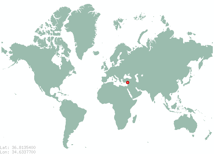 Mithatpasa in world map